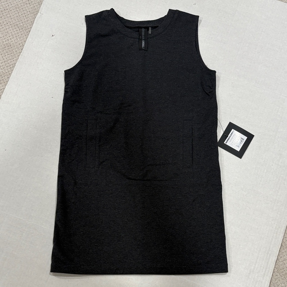 NORMA KAMALI Sleeveless Terry Mini M NWT